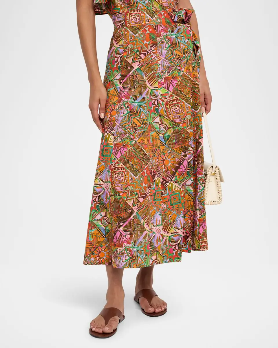 Marie Oliver Tahiti Estine Wrap Skirt | Thumbnail 4