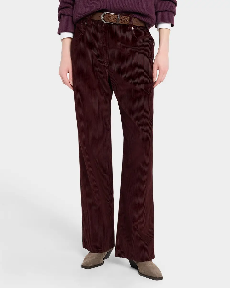 Brunello Cucinelli Cotton Corduroy Straight-Leg Pants | Thumbnail 3