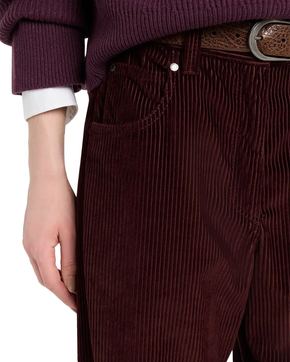 Brunello Cucinelli Cotton Corduroy Straight-Leg Pants | Thumbnail 4