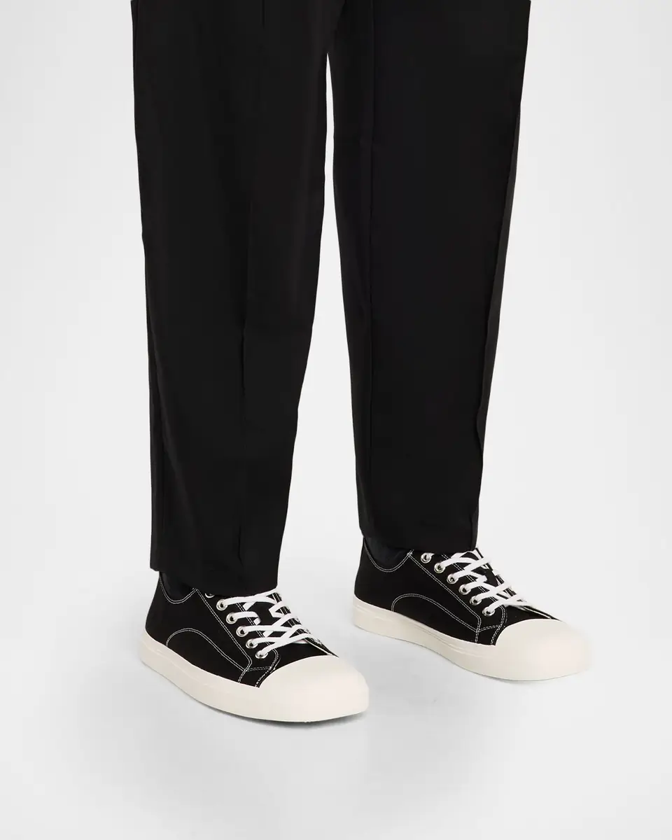 MOSCHINO Men's Edge Canvas Cap Toe Low-Top Sneakers | Thumbnail 2 MOSCHINO Men's Edge Canvas Cap Toe Low-Top Sneakers | Thumbnail 2