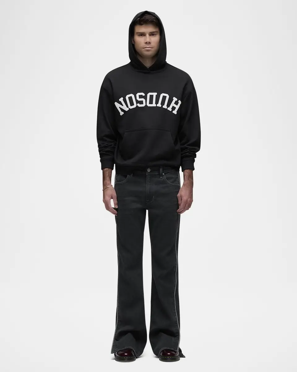 Hudson Men's Classic Logo Cotton Terry Hoodie | Thumbnail 2 Hudson Men's Classic Logo Cotton Terry Hoodie | Thumbnail 2