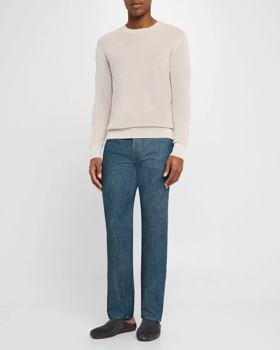 Loro Piana Men's Kamen Straight-Fit Denim Pants | Thumbnail 2 Loro Piana Men's Kamen Straight-Fit Denim Pants | Thumbnail 2