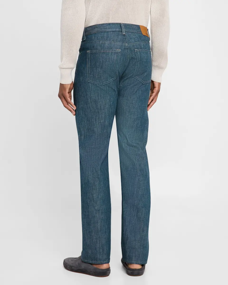 Loro Piana Men's Kamen Straight-Fit Denim Pants | Thumbnail 3 Loro Piana Men's Kamen Straight-Fit Denim Pants | Thumbnail 3