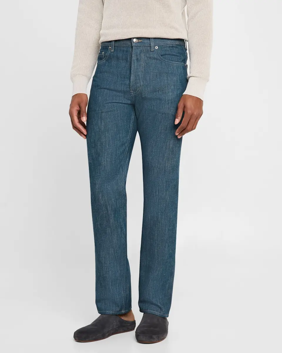 Loro Piana Men's Kamen Straight-Fit Denim Pants | Thumbnail 4 Loro Piana Men's Kamen Straight-Fit Denim Pants | Thumbnail 4