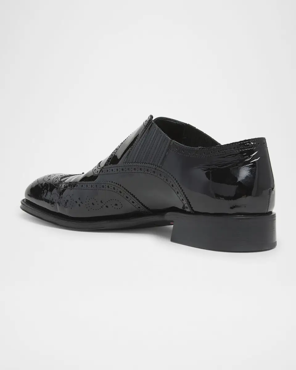 Alexander McQueen Mens' Jermyn Brogue Slip-On Loafers | Thumbnail 3