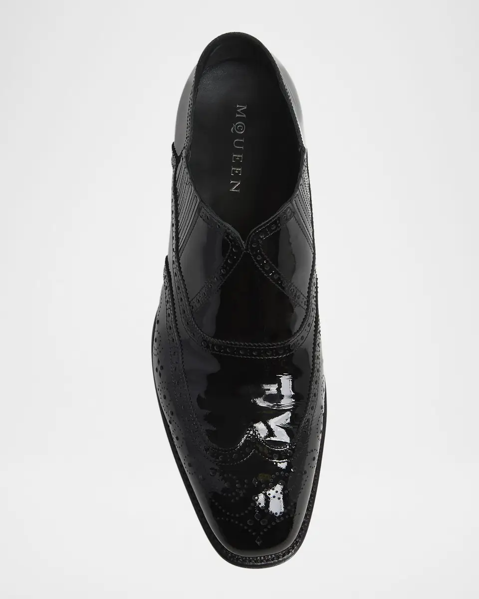 Alexander McQueen Mens' Jermyn Brogue Slip-On Loafers | Thumbnail 5