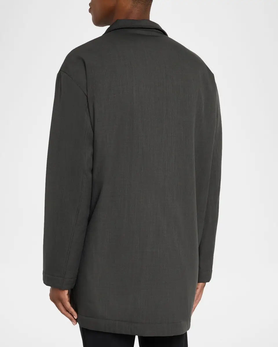 Emporio Armani Men's Lightweight Down Car Coat | Thumbnail 2