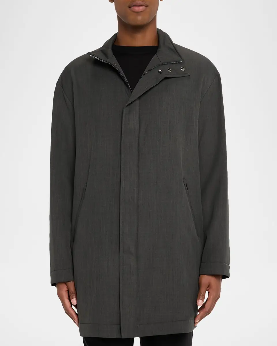 Emporio Armani Men's Lightweight Down Car Coat | Thumbnail 3