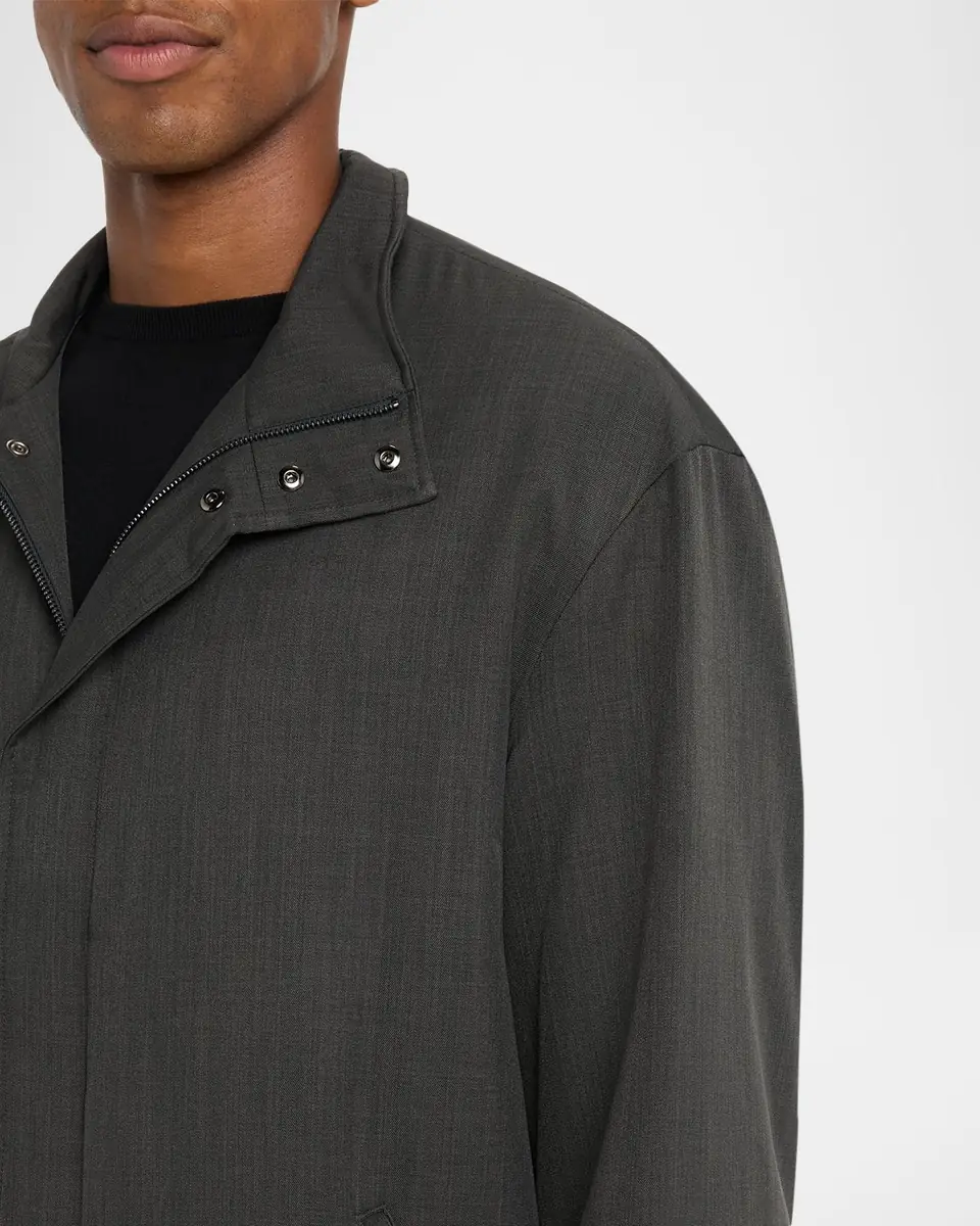Emporio Armani Men's Lightweight Down Car Coat | Thumbnail 4