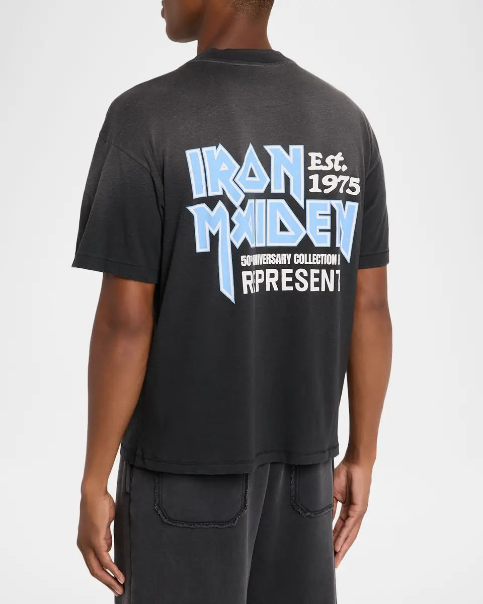 Represent x Iron Maiden Men's Anniversary Graphic T-Shirt | Thumbnail 3