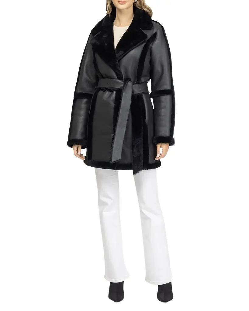 Gorski Merino Lamb Shearling Stroller with Belt | Image 1 Gorski Merino Lamb Shearling Stroller with Belt | Image 1