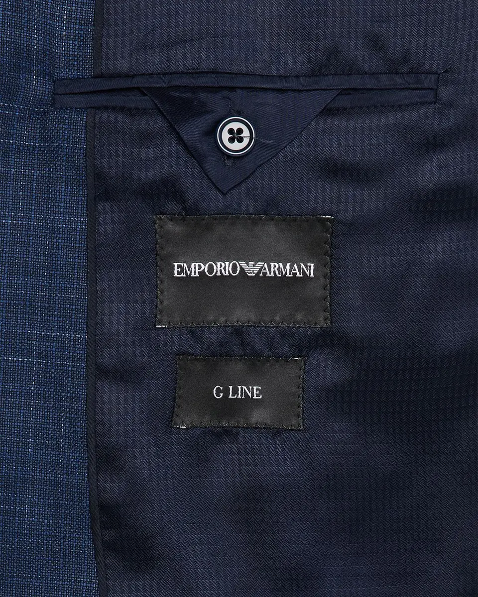 Emporio Armani Men's G Line Melange Notch Lapel Sport Coat | Thumbnail 6 Emporio Armani Men's G Line Melange Notch Lapel Sport Coat | Thumbnail 6
