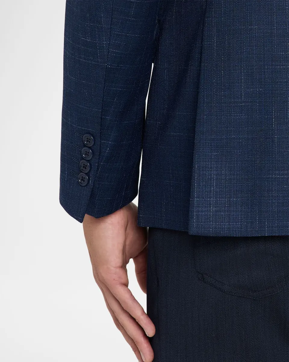 Emporio Armani Men's G Line Melange Notch Lapel Sport Coat | Thumbnail 8 Emporio Armani Men's G Line Melange Notch Lapel Sport Coat | Thumbnail 8