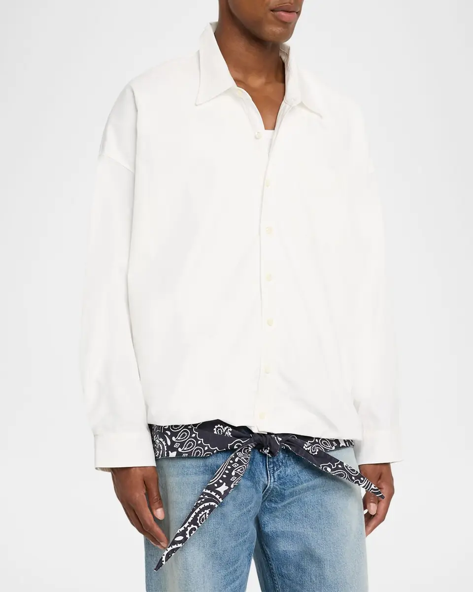 EZR Men's Cotton Pocket Button-Down Shirt | Thumbnail 4 EZR Men's Cotton Pocket Button-Down Shirt | Thumbnail 4