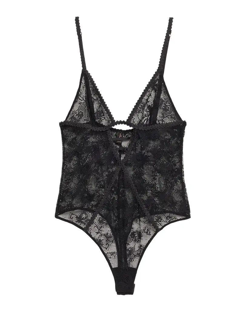 Jardin d 'Oeillet Floral Lace Thong Bodysuit Jardin d 'Oeillet Floral Lace Thong Bodysuit