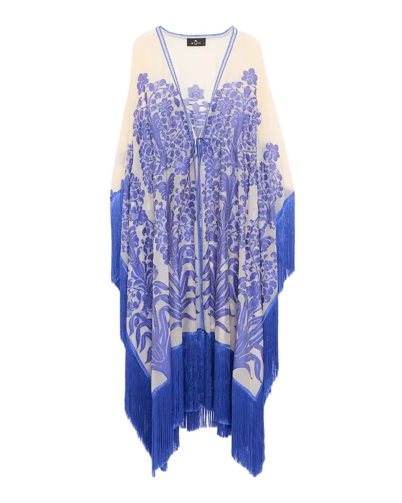 Etro Silk and Cotton Blend Jacquard Kaftan | Image 1 Etro Silk and Cotton Blend Jacquard Kaftan | Image 1