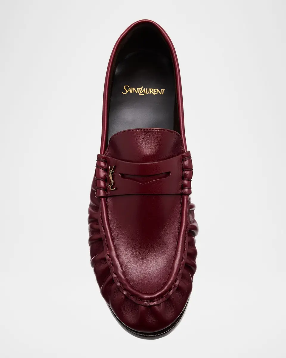 Saint Laurent Le Leather YSL Penny Loafers | Thumbnail 7 Saint Laurent Le Leather YSL Penny Loafers | Thumbnail 7