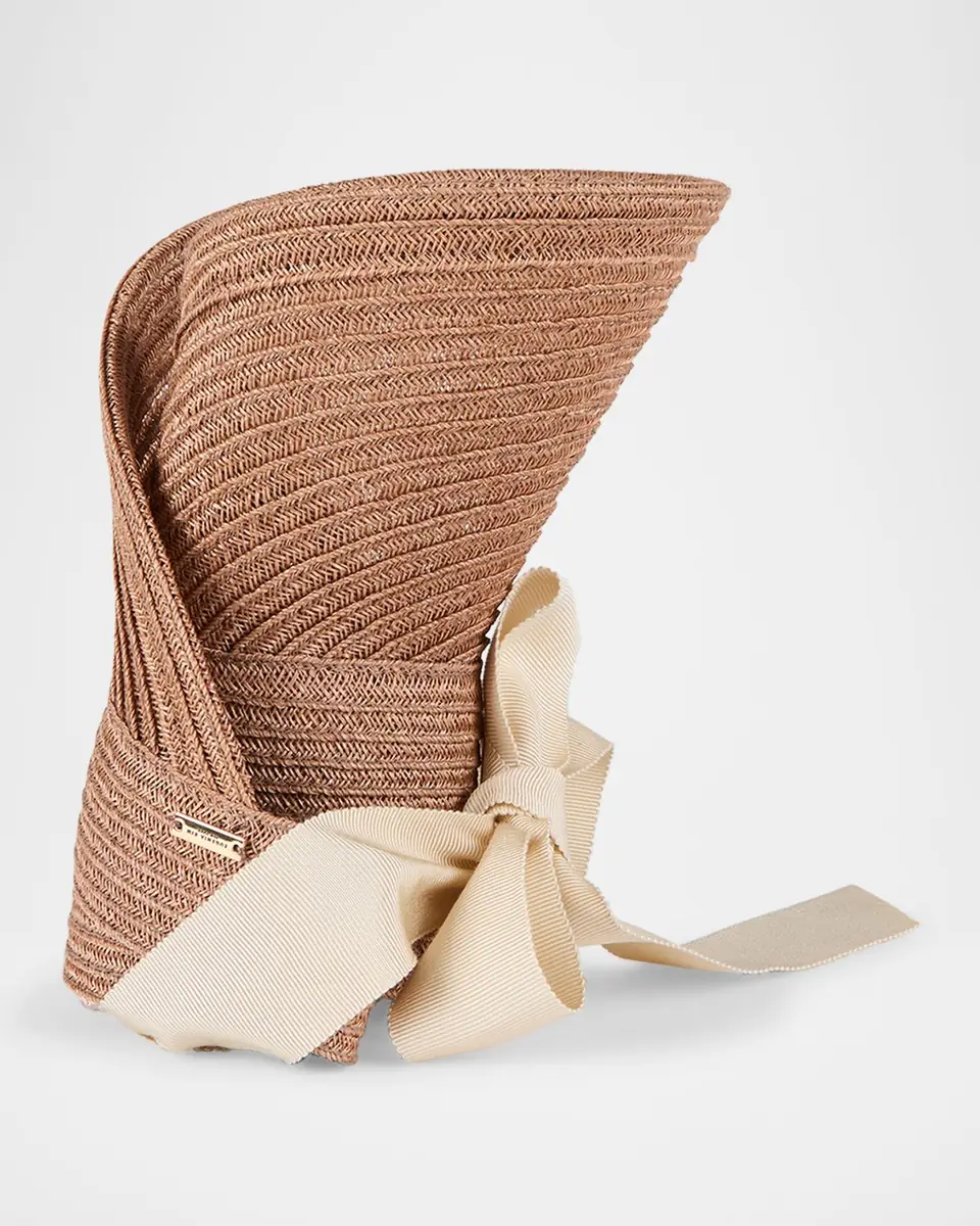 Eugenia Kim Ricky Hemp Visor with Grosgrain Ties | Thumbnail 3 Eugenia Kim Ricky Hemp Visor with Grosgrain Ties | Thumbnail 3