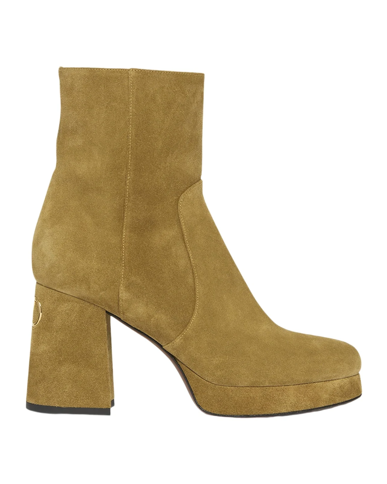 90mm VLogo Suede Platform Ankle Boots 90mm VLogo Suede Platform Ankle Boots