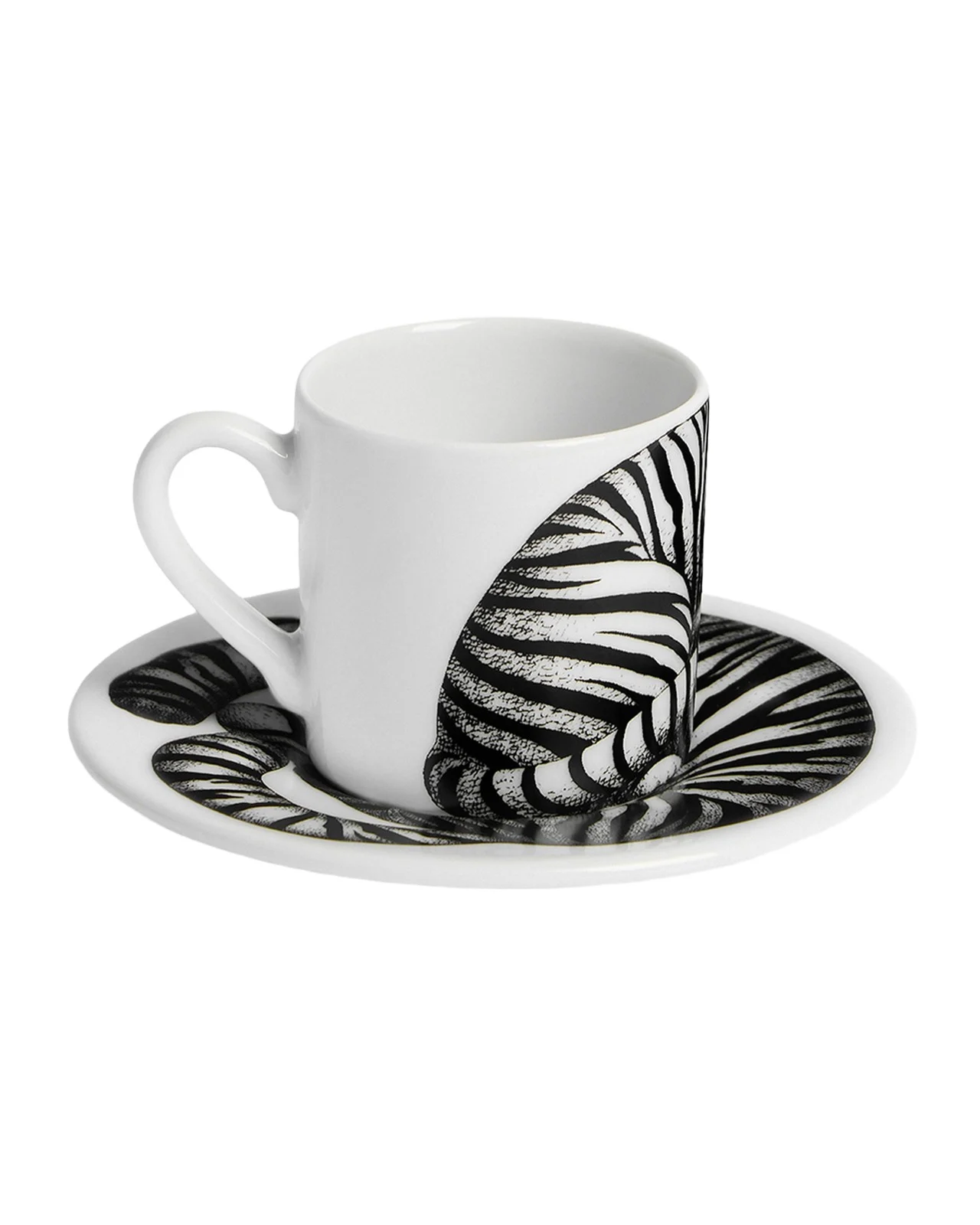 FORNASETTI High Fidelity Tiger Print Coffee Mug