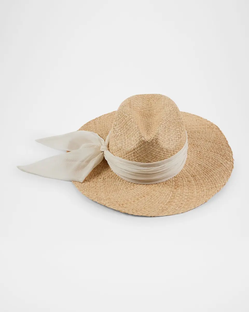 Eugenia Kim Emmanuelle Raffia Wide-Brim Fedora | Thumbnail 3