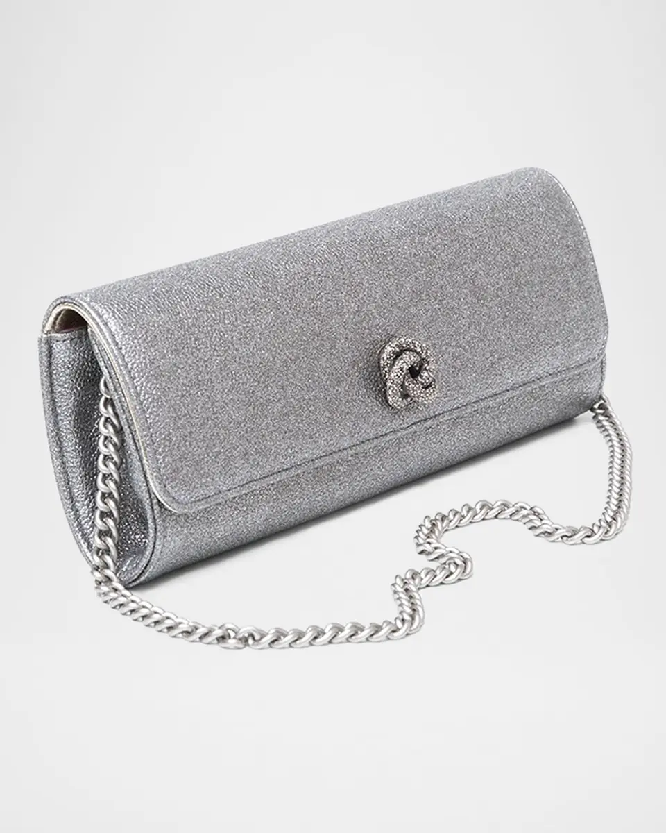 MICHELLE WILHITE Mini Robbie Metallic Flap Clutch Bag | Thumbnail 2 MICHELLE WILHITE Mini Robbie Metallic Flap Clutch Bag | Thumbnail 2