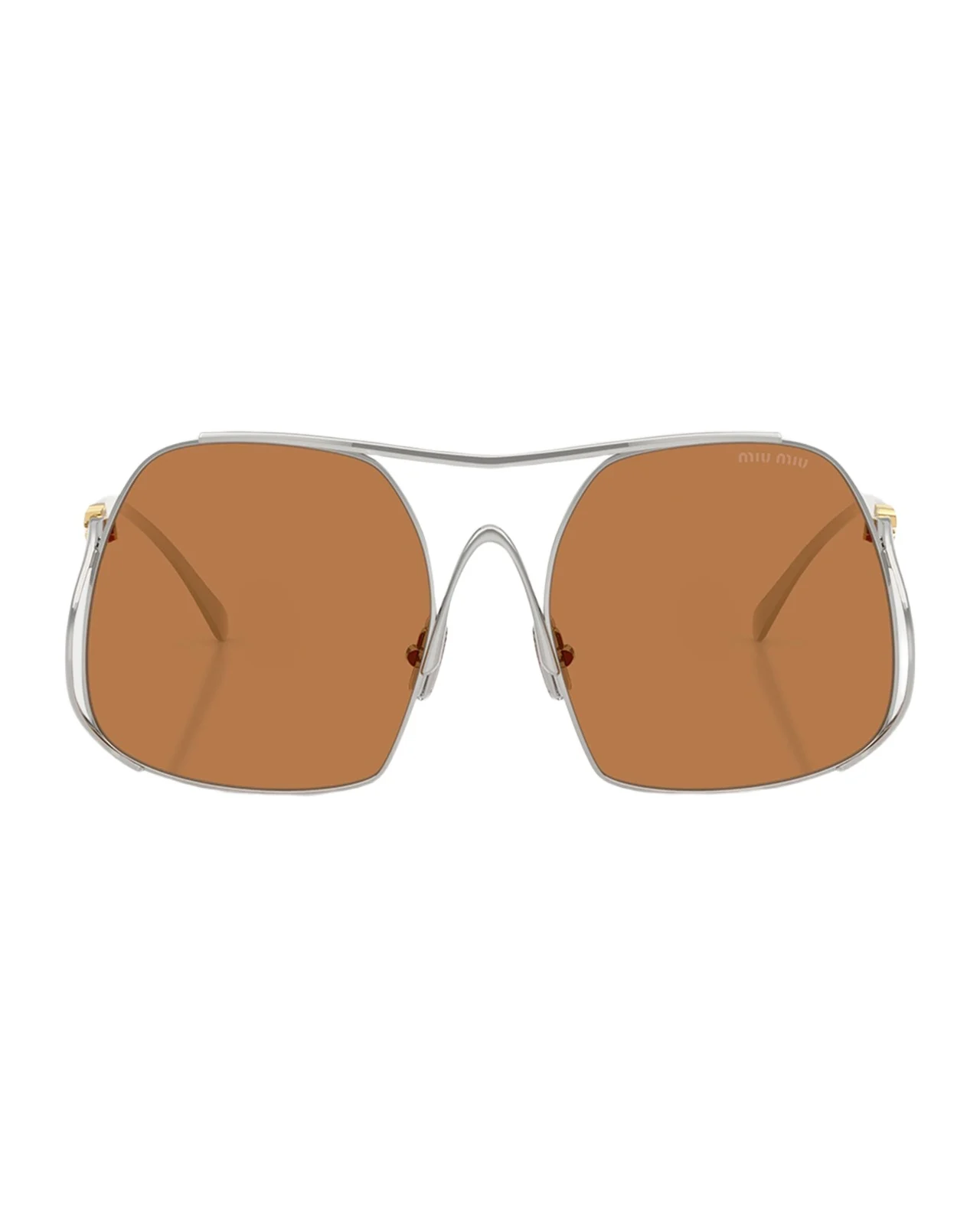 MU A55S Steel Square Sunglasses MU A55S Steel Square Sunglasses