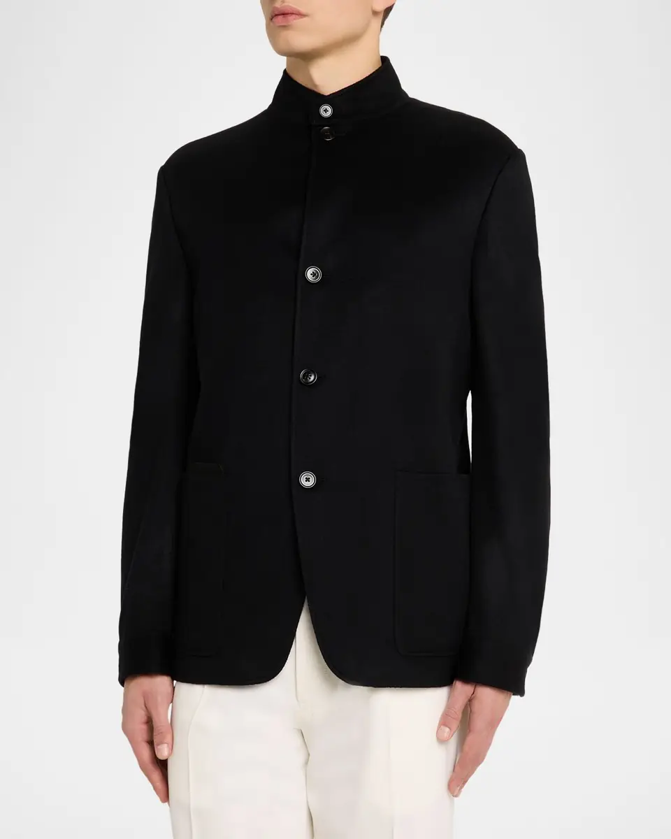 ZEGNA Men's Oasi Cashmere Il Conte Jacket | Thumbnail 4 ZEGNA Men's Oasi Cashmere Il Conte Jacket | Thumbnail 4