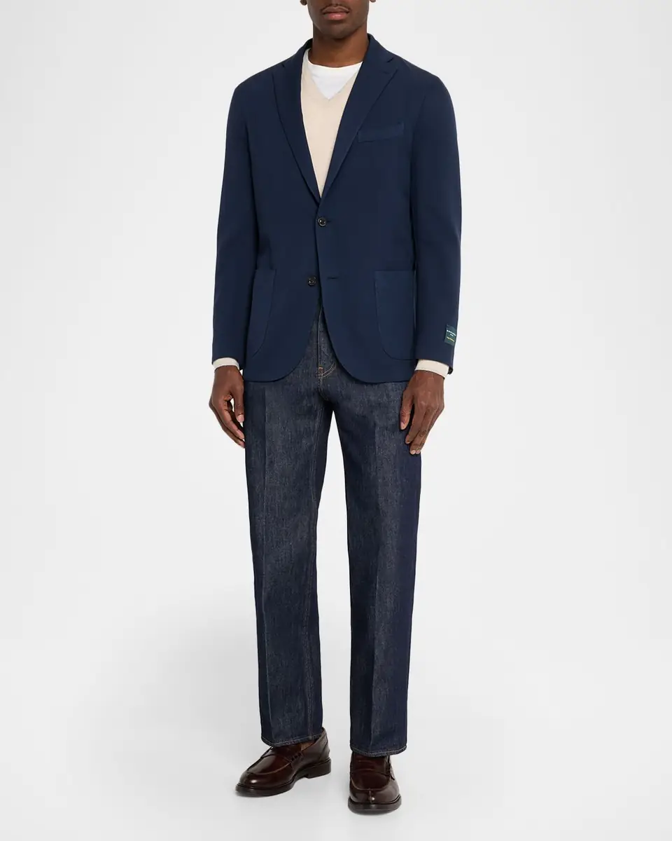 Boglioli Men's Wool Two-Button Jacket | Thumbnail 2