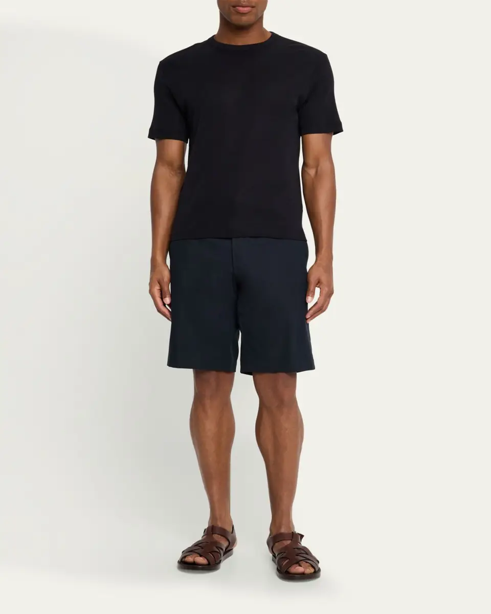 Loro Piana Men's Jarno Flat-Front Bermuda Shorts | Thumbnail 4 Loro Piana Men's Jarno Flat-Front Bermuda Shorts | Thumbnail 4