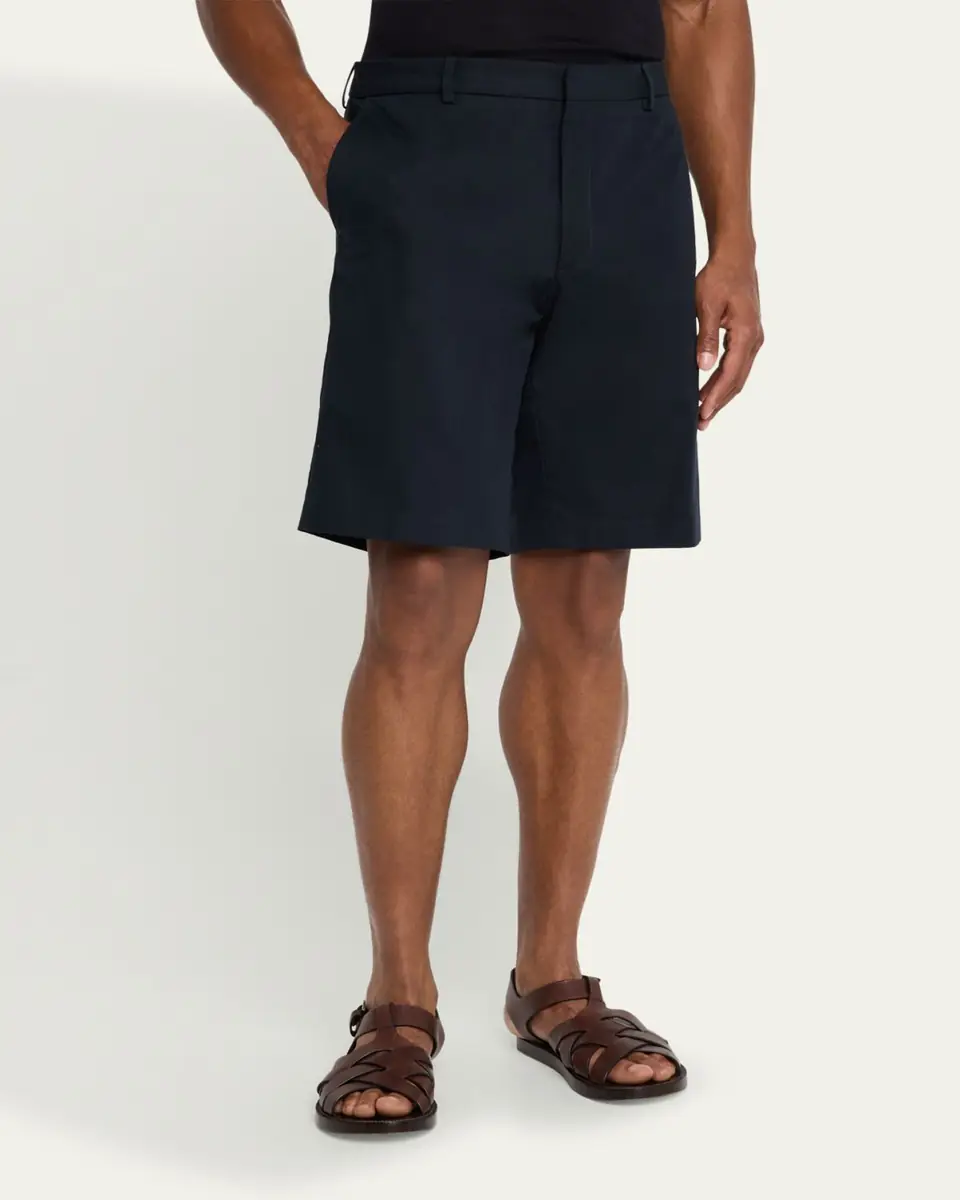 Loro Piana Men's Jarno Flat-Front Bermuda Shorts | Thumbnail 6 Loro Piana Men's Jarno Flat-Front Bermuda Shorts | Thumbnail 6