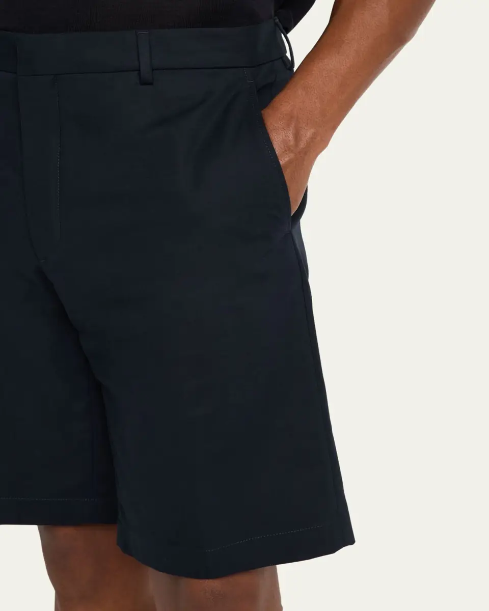 Loro Piana Men's Jarno Flat-Front Bermuda Shorts | Thumbnail 7 Loro Piana Men's Jarno Flat-Front Bermuda Shorts | Thumbnail 7