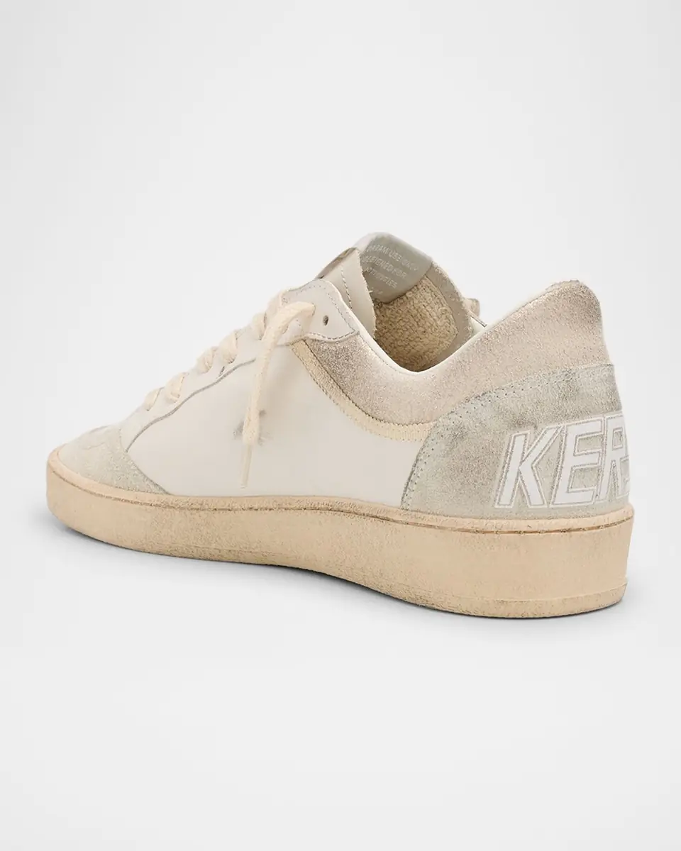 Golden Goose Ball Star Mixed Leather Low-Top Sneakers | Thumbnail 2