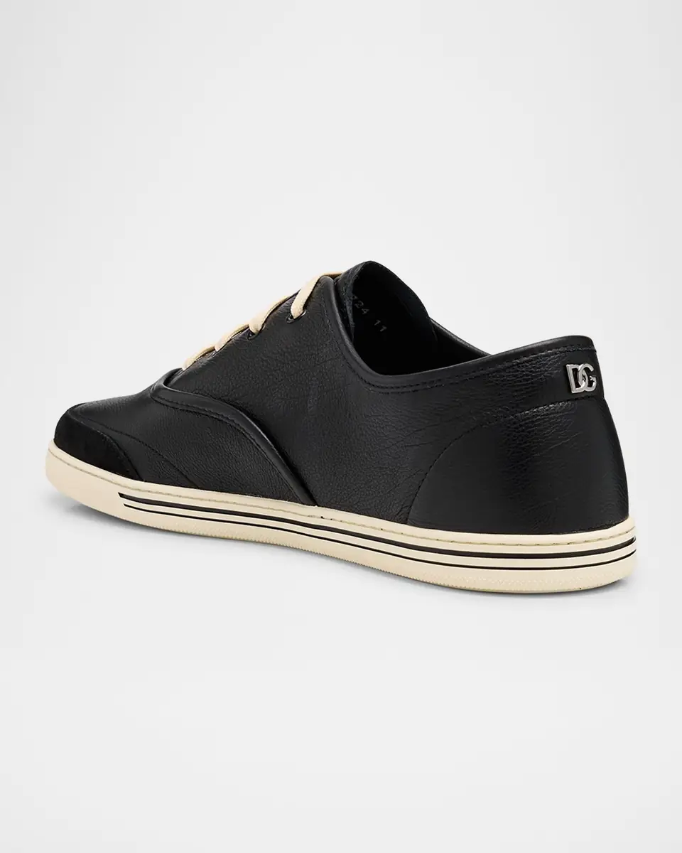 Dolce & Gabbana Men's Saint Tropez Calfskin Low-Top Sneakers | Thumbnail 3 Dolce & Gabbana Men's Saint Tropez Calfskin Low-Top Sneakers | Thumbnail 3