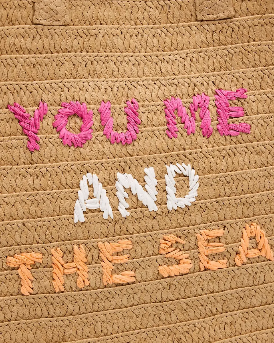 BTB Los Angeles You Me And The Sea Woven Straw Tote Bag | Thumbnail 6 BTB Los Angeles You Me And The Sea Woven Straw Tote Bag | Thumbnail 6