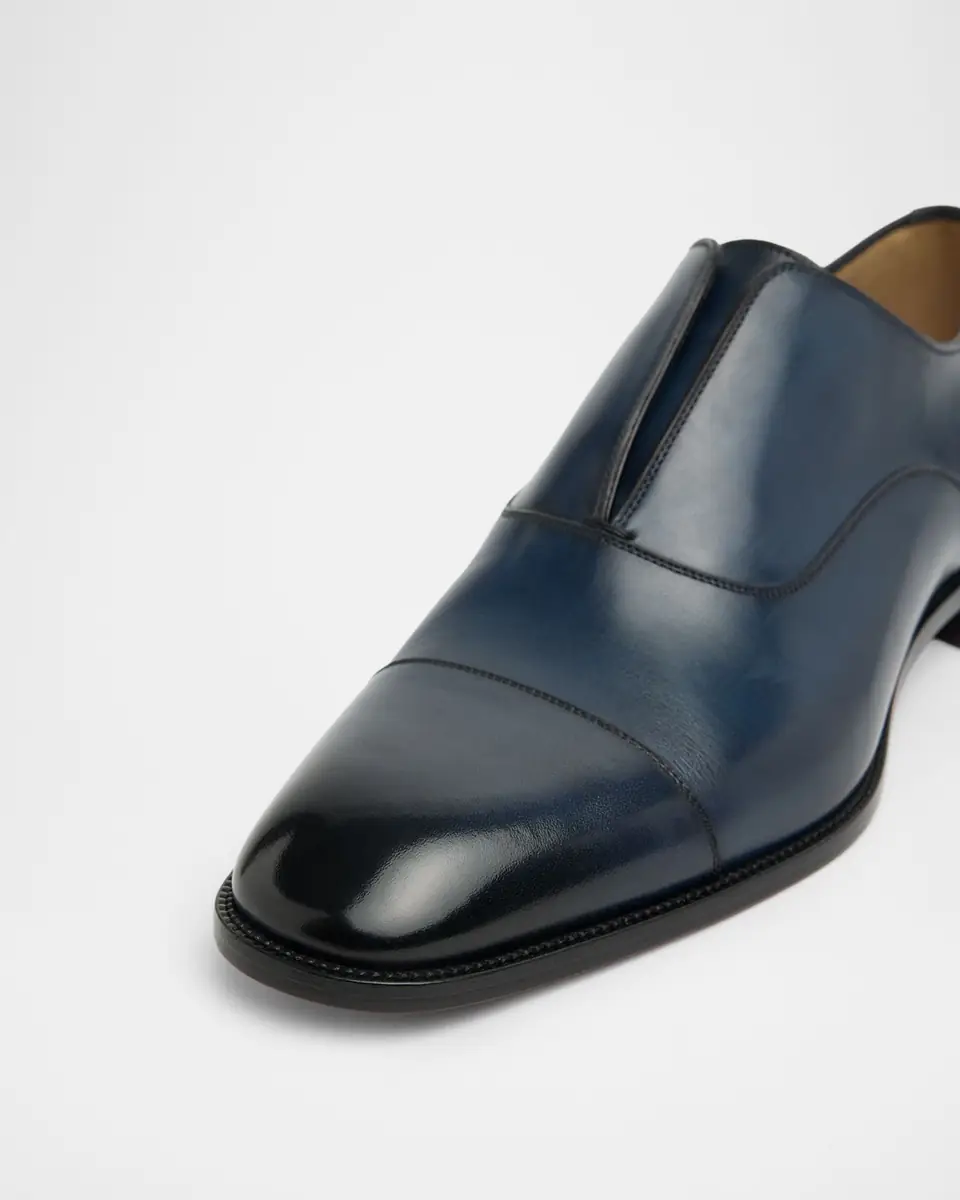 Christian Louboutin Men's Alpha Male II Cap-Toe Leather Oxfords | Thumbnail 2