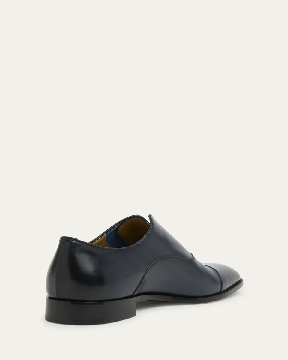 Christian Louboutin Men's Alpha Male II Cap-Toe Leather Oxfords | Thumbnail 5