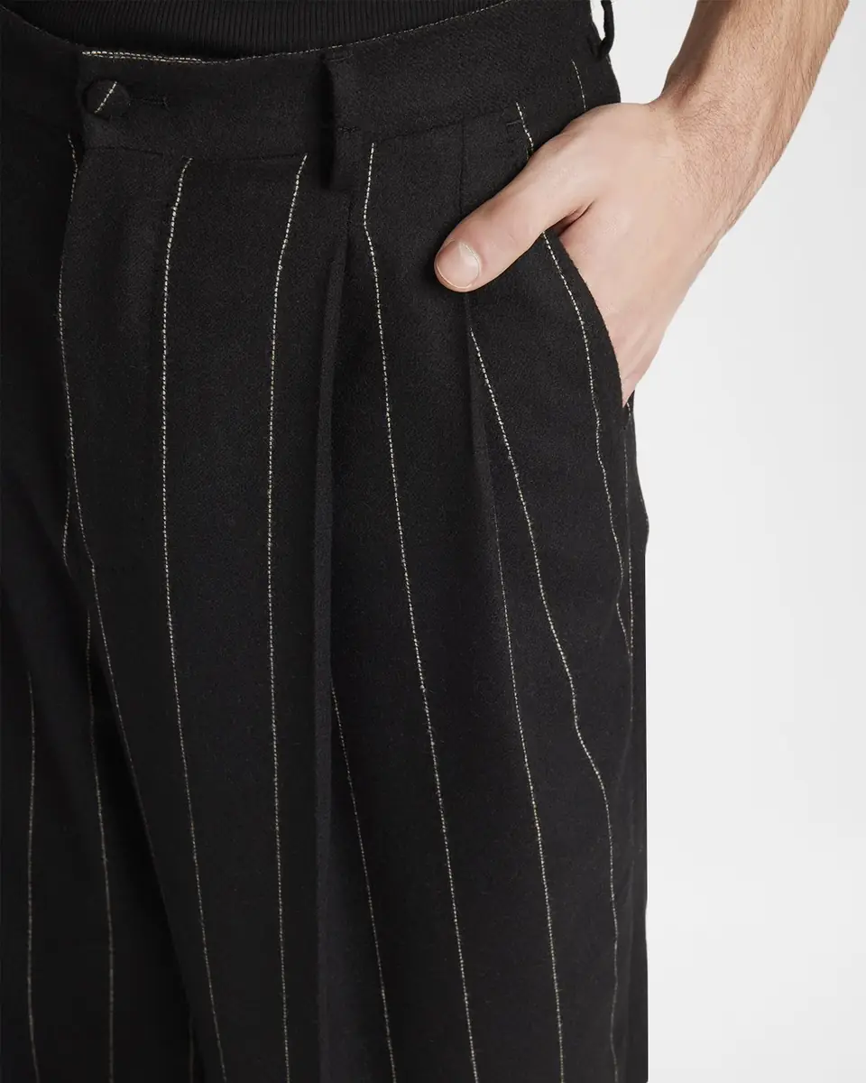 Dolce & Gabbana Men's Pleated Pinstripe Pants | Thumbnail 5 Dolce & Gabbana Men's Pleated Pinstripe Pants | Thumbnail 5