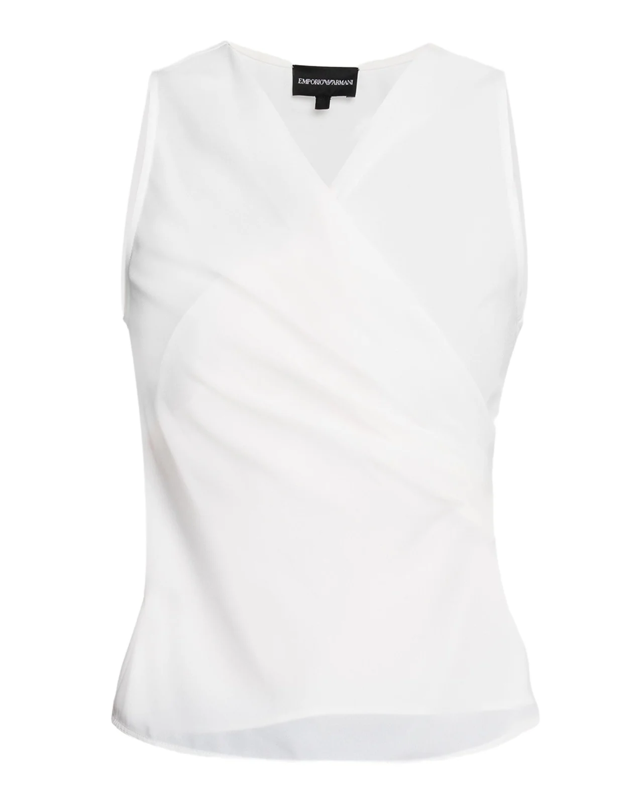 Sleeveless Wrap-Front Top