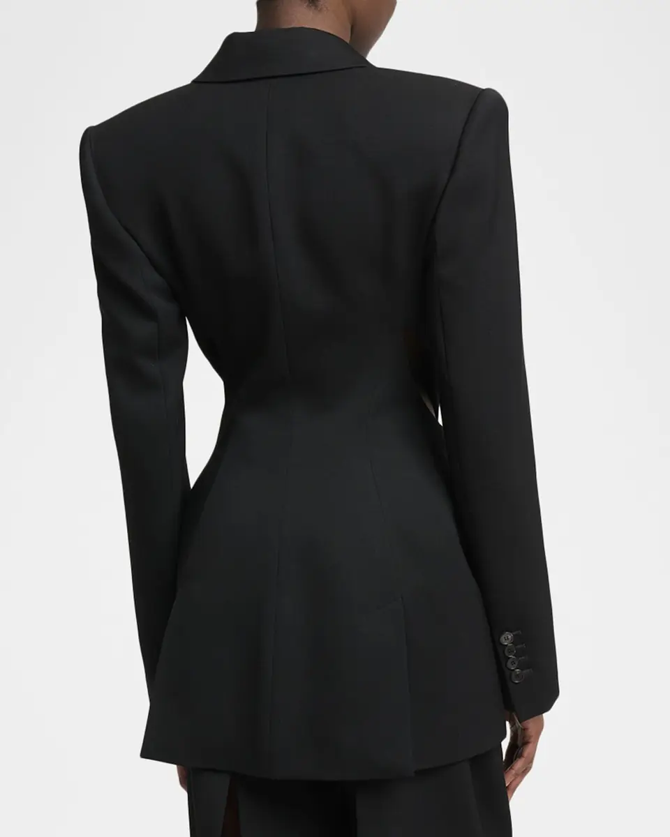 Givenchy Slash Cutout Double-Breasted Blazer Jacket | Thumbnail 2 Givenchy Slash Cutout Double-Breasted Blazer Jacket | Thumbnail 2