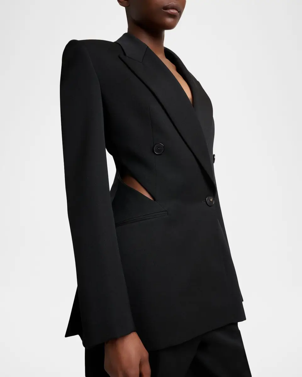 Givenchy Slash Cutout Double-Breasted Blazer Jacket | Thumbnail 4 Givenchy Slash Cutout Double-Breasted Blazer Jacket | Thumbnail 4