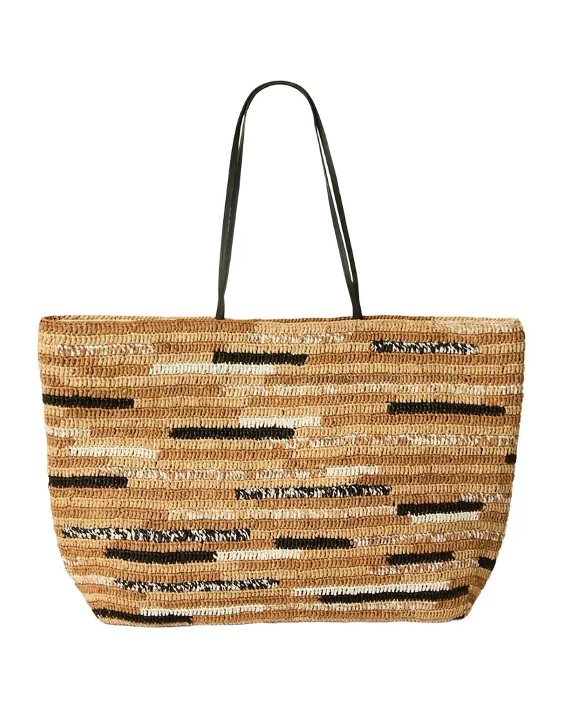 BTB Los Angeles Woven Straw Tote Bag | Image 1 BTB Los Angeles Woven Straw Tote Bag | Image 1