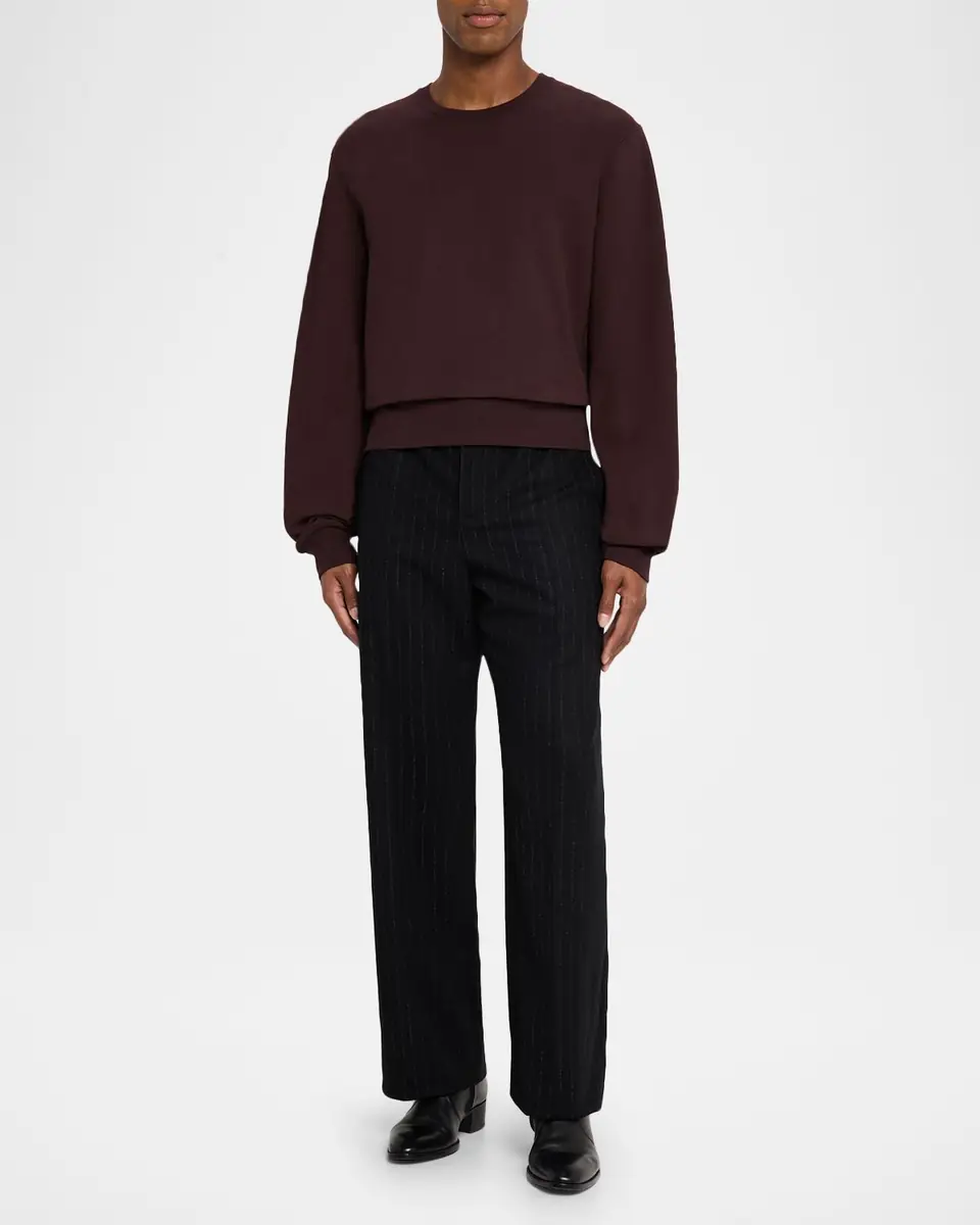 Saint Laurent Men's Solid Terry Sweater | Thumbnail 2