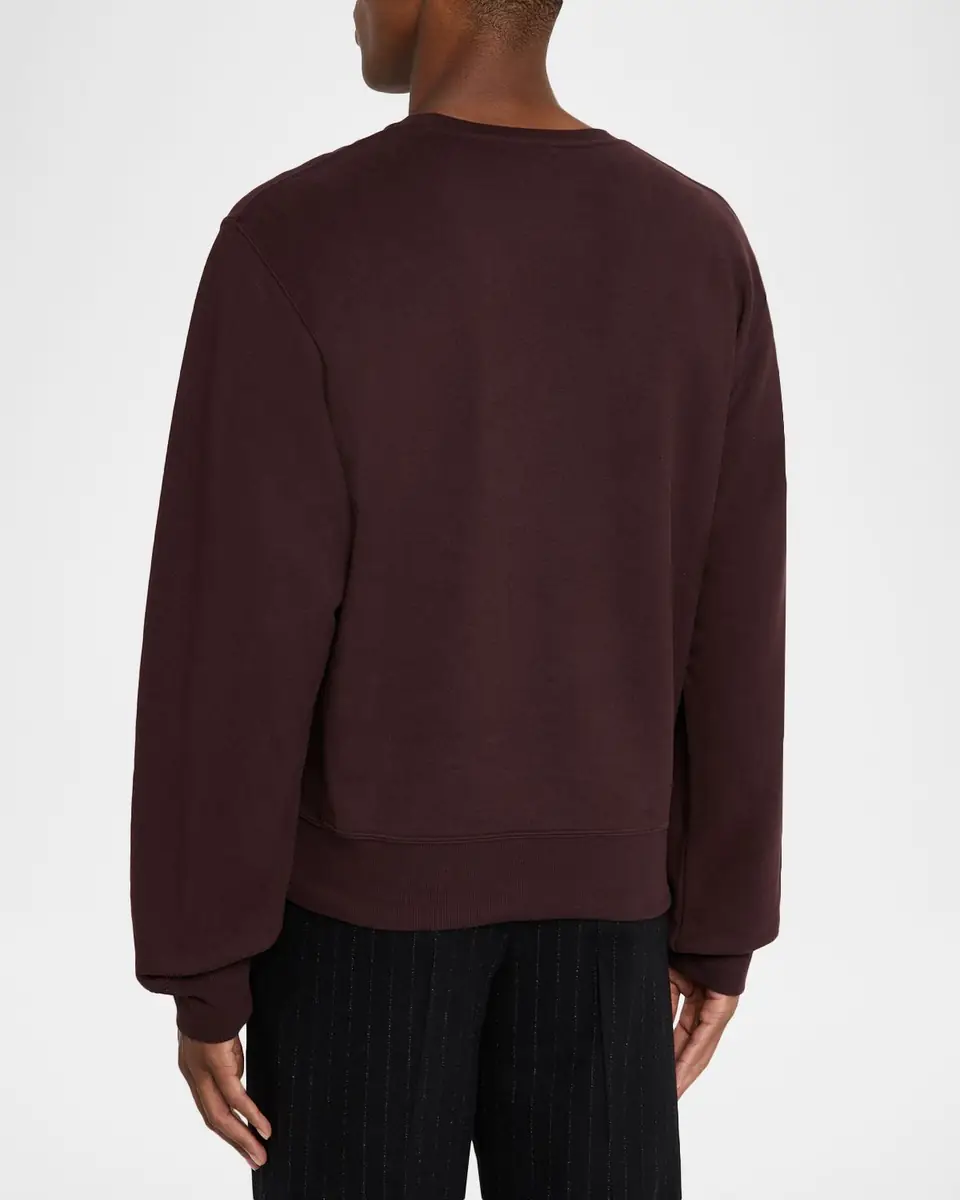 Saint Laurent Men's Solid Terry Sweater | Thumbnail 3
