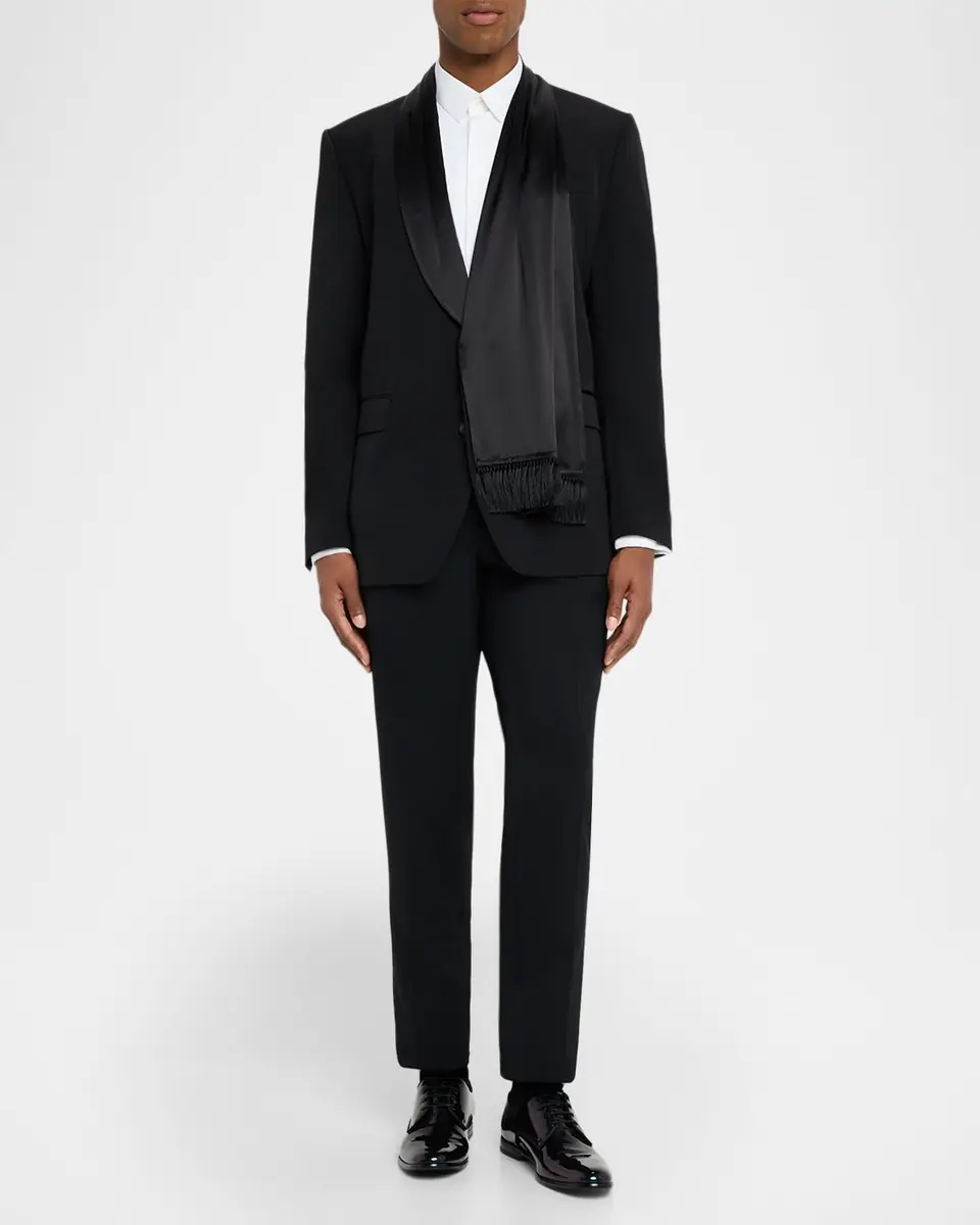 Dolce & Gabbana Men's Silk Scarf and Shawl-Lapel Dinner Jacket | Thumbnail 2 Dolce & Gabbana Men's Silk Scarf and Shawl-Lapel Dinner Jacket | Thumbnail 2