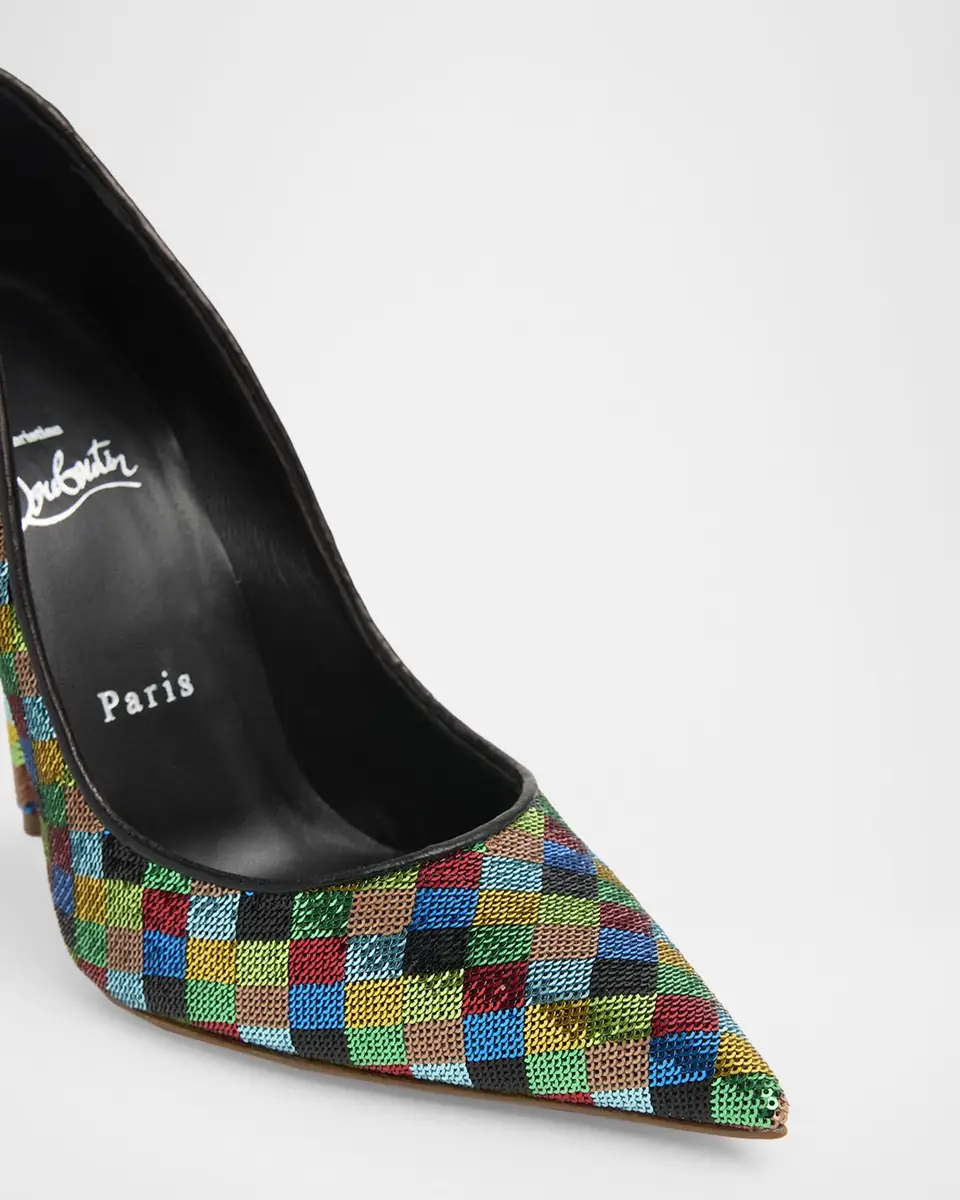 Christian Louboutin 100mm Miss Z Sequined Harlequin Pumps | Thumbnail 3 Christian Louboutin 100mm Miss Z Sequined Harlequin Pumps | Thumbnail 3