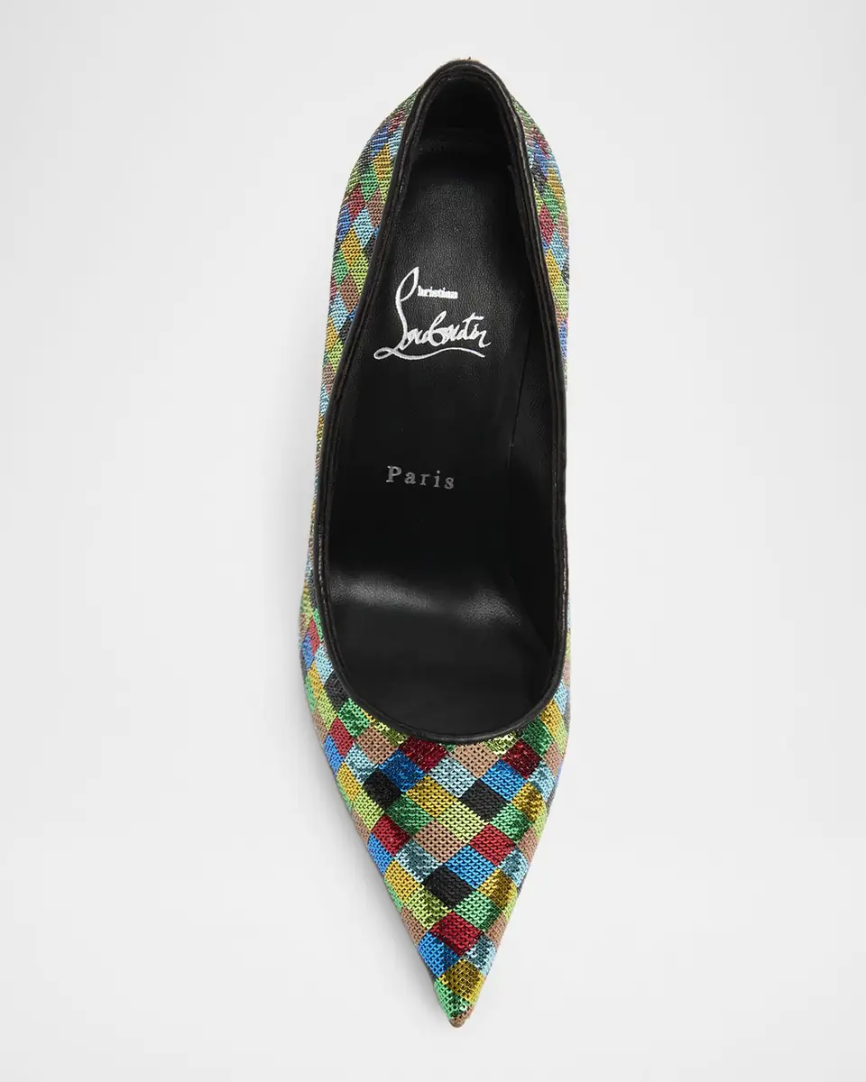 Christian Louboutin 100mm Miss Z Sequined Harlequin Pumps | Thumbnail 4 Christian Louboutin 100mm Miss Z Sequined Harlequin Pumps | Thumbnail 4