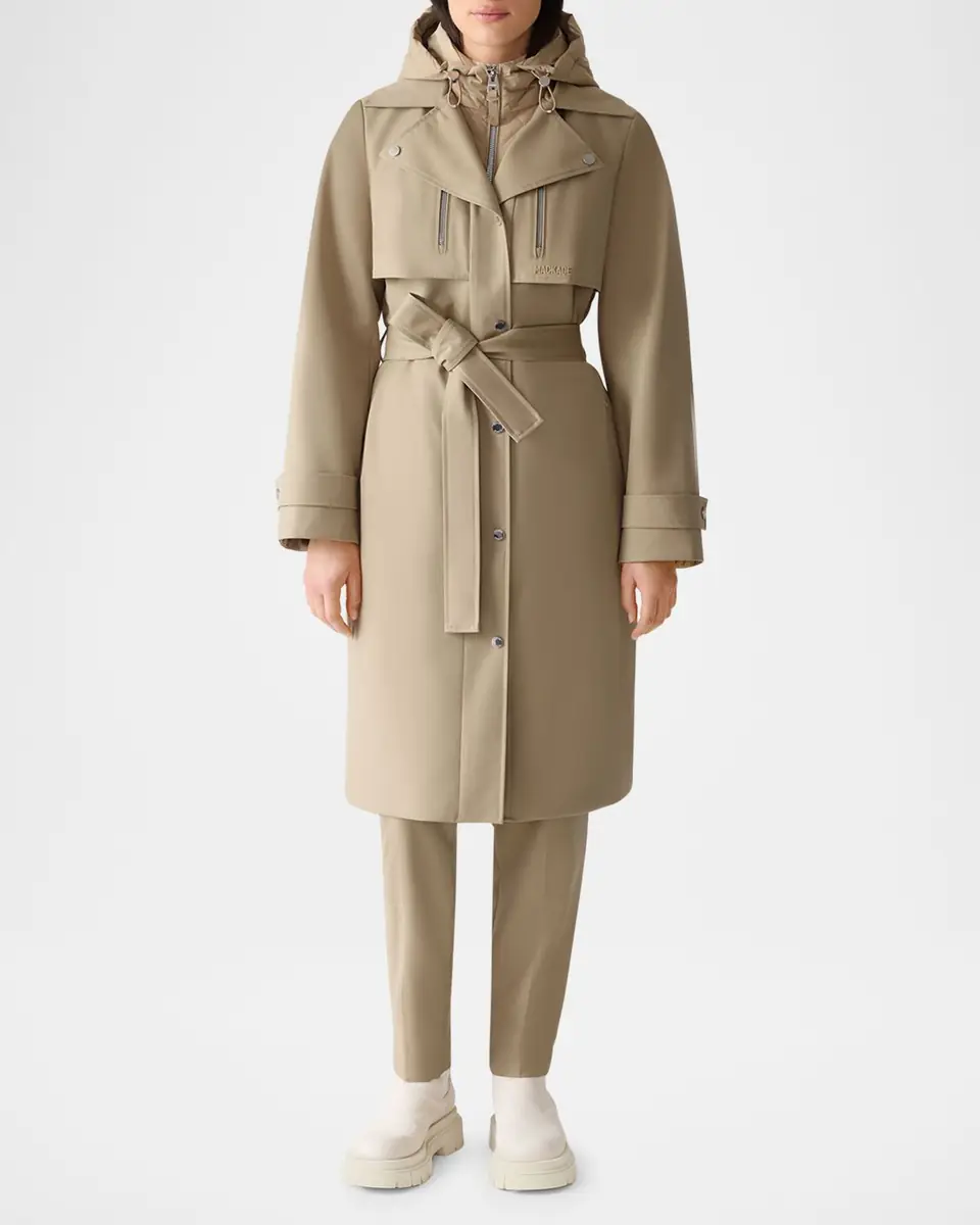 Mackage Siobhan Trench Coat with Removable Down Bib | Thumbnail 2 Mackage Siobhan Trench Coat with Removable Down Bib | Thumbnail 2