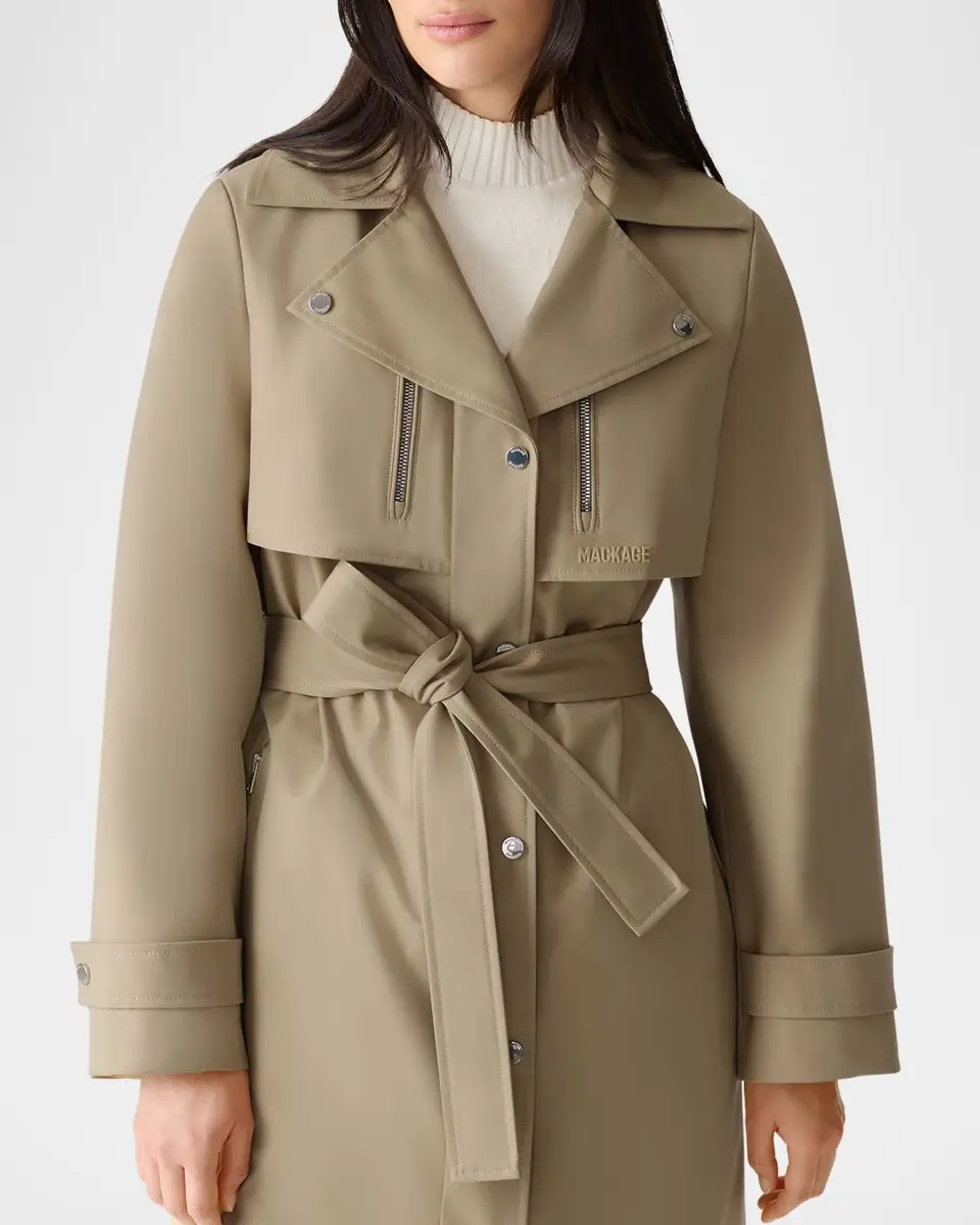 Mackage Siobhan Trench Coat with Removable Down Bib | Thumbnail 6 Mackage Siobhan Trench Coat with Removable Down Bib | Thumbnail 6