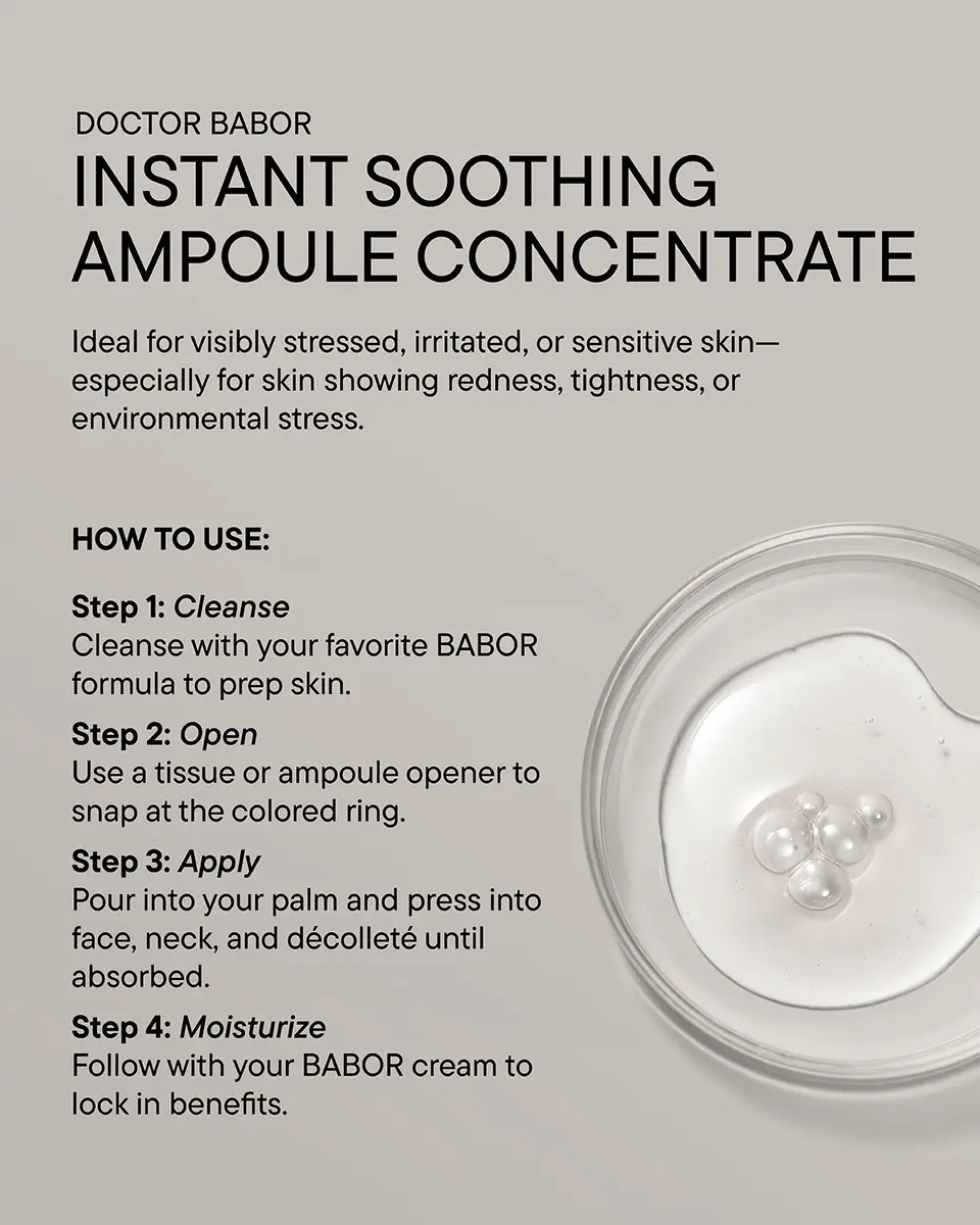 Babor Instant Soothing Ampoule Serum Concentrate | Thumbnail 4 Babor Instant Soothing Ampoule Serum Concentrate | Thumbnail 4